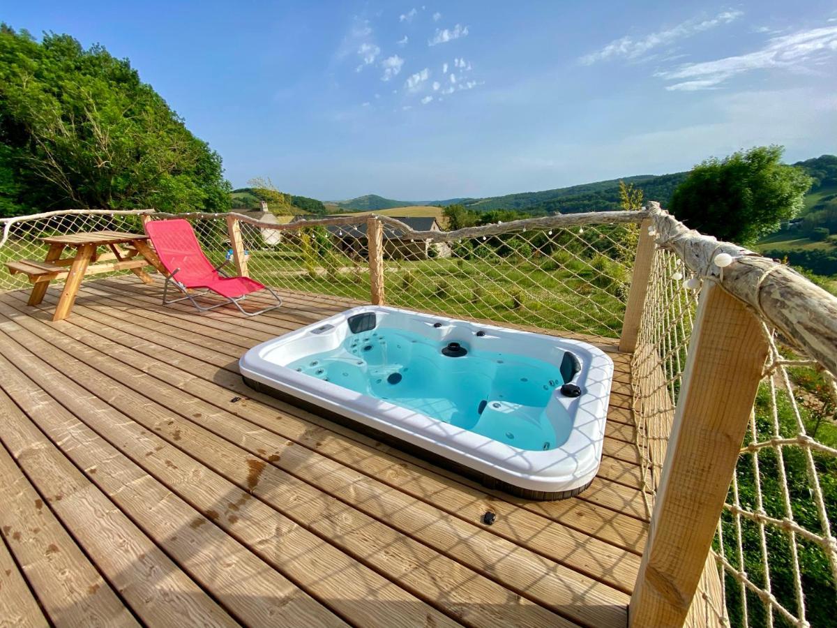 Yourte 2-4 personnes avec SPA Saint-Laurent-de-Lévézou Extérieur photo